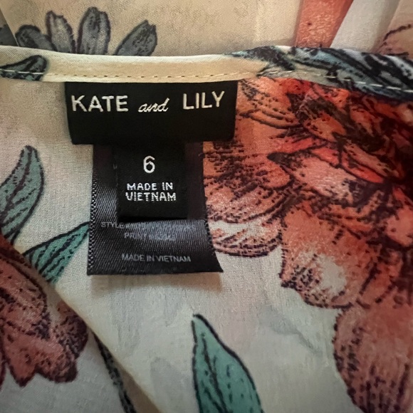 Kate and Lilly Floral Dress Size 6 - Picture 6 of 8
